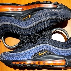 Nike Air Max 97 Safari Off Noir Black/Orange Sz 5y Youth New